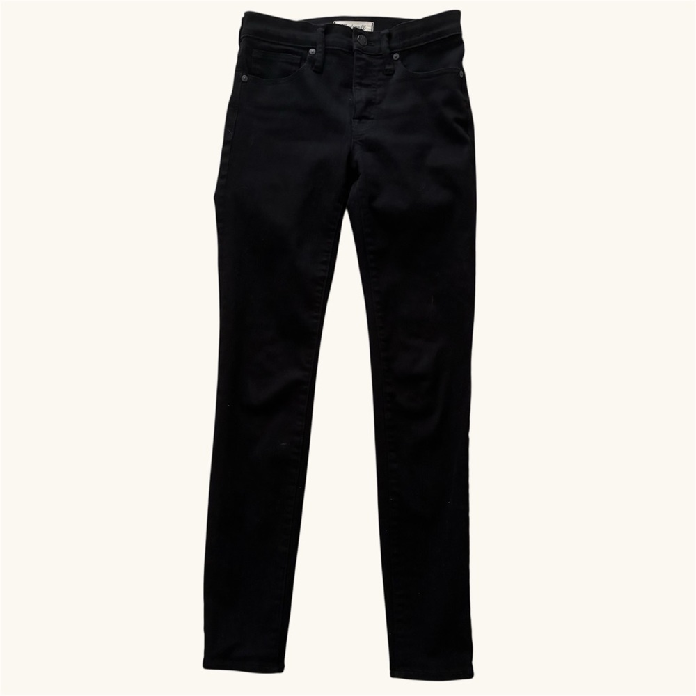 MADEWELL Women's 9” High-Rise Skinny Jeans, Black, size 25
